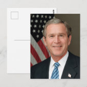 President George W. Struik Portret Briefkaart (Voorkant / Achterkant)