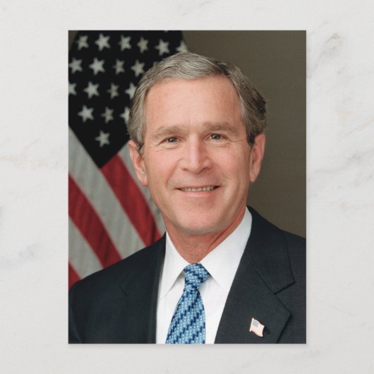  President George W. Struik Portret Briefkaart (Voorkant)