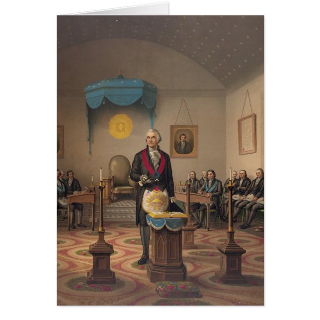 President George Washington als Master Mason (Voorkant)