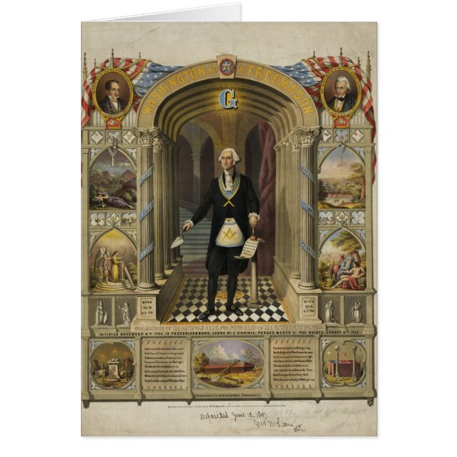 President George Washington als vrijmetselaar (Voorkant)