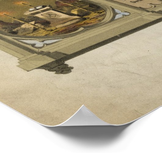 President George Washington als vrijmetselaar Poster (Hoek)