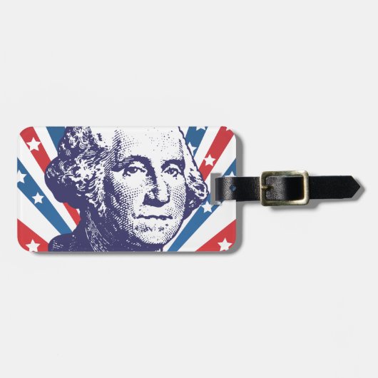 president George Washington Bagagelabel (Voorkant horizontaal)