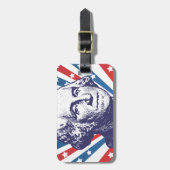 president George Washington Bagagelabel (Voorkant verticaal)