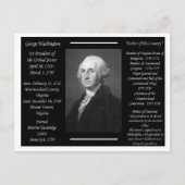 President George Washington Briefkaart (Voorkant)