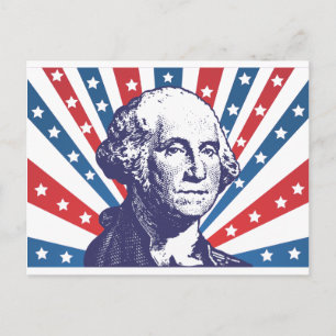 president George Washington Briefkaart