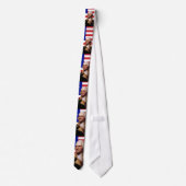 President George Washington en Betsy Ross Flag Stropdas (Achterkant)