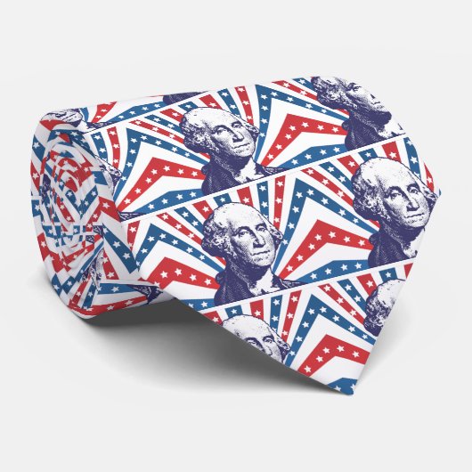 president George Washington Stropdas (Opgerold)