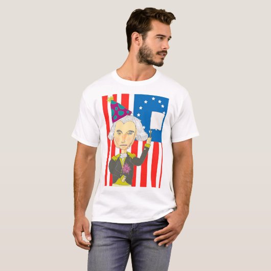 President George Washington T-shirt (Voorkant volledig)