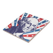 president George Washington Tegeltje (Zijkant)