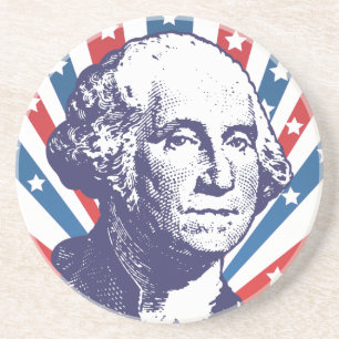 president George Washington Zandsteen Onderzetter