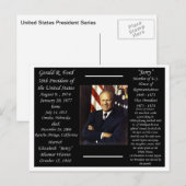 President Gerald Ford Briefkaart (Voorkant / Achterkant)
