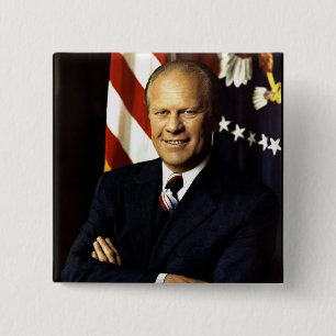 President Gerald Ford Portrait Button