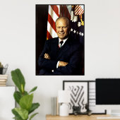 President Gerald Ford Portrait Poster (Thuiskantoor)