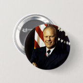 President Gerald Ford Portrait Ronde Button 5,7 Cm (Voorkant /achterkant)