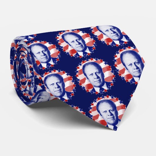 President Gerald Ford Stars en Stripes Stropdas (Opgerold)
