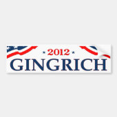 President Gingrich 2012 (v105) Bumpersticker (Voorkant)
