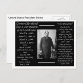 President Grover Cleveland Briefkaart (Voorkant / Achterkant)