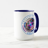 President Harris-Walz Dual Stamp Medallion Mok (Voorkant rechts)