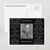 President Harry Truman Briefkaart (Voorkant / Achterkant)