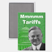 President Herbert Hoover Tarieven Magneet (Voorkant / Achterkant)