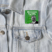 President Herbert Hoover Tarieven Vierkante Button 5,1 Cm (In situ)