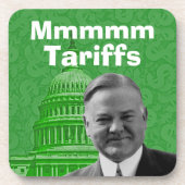 President Herbert Hoover Tariffs Bier Onderzetter (Voorkant)