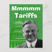 President Herbert Hoover Tariffs Briefkaart (Voorkant)