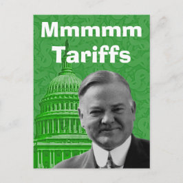 President Herbert Hoover Tariffs Briefkaart