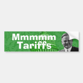 President Herbert Hoover Tariffs Bumpersticker
