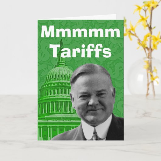 President Herbert Hoover Tariffs Kaart (Gele Bloem)