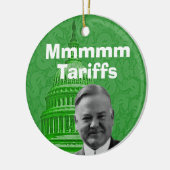 President Herbert Hoover Tariffs Keramisch Ornament (Links)