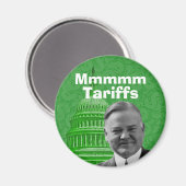 President Herbert Hoover Tariffs Magneet (Voorkant / Achterkant)