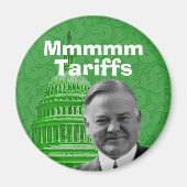 President Herbert Hoover Tariffs Magneet (Voorkant)