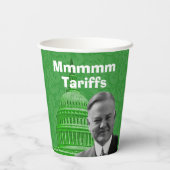 President Herbert Hoover Tariffs Papieren Bekers (Achterkant)