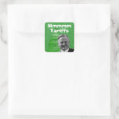 President Herbert Hoover Tariffs Vierkante Sticker (Tas)