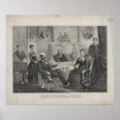 PRESIDENT JAMES ABRAM GARFIELD en familie Poster (Voorkant)