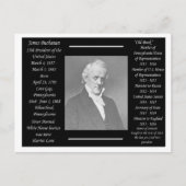 President James Buchanan Briefkaart (Voorkant)