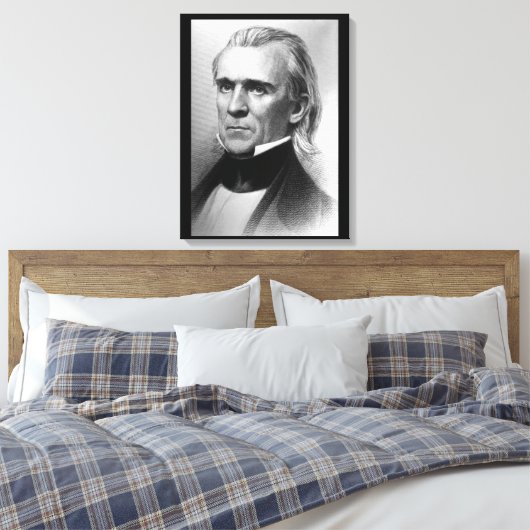 President James K. Polk, c_America Grows_Afbeeldin Canvas Afdruk (Insitu (Slaapkamer))