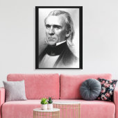 President James K. Polk, c_America Grows_Afbeeldin Canvas Afdruk (Insitu (Woonkamer))