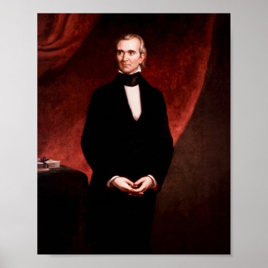 President James K. Polk Portrait Poster (Voorkant)