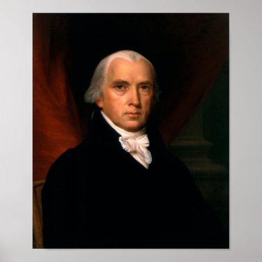 President James Madison Portrait - John Vanderlyn Poster (Voorkant)