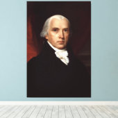 President James Madison Portret van John Vanderlyn Canvas Afdruk (Insitu (Houten vloer))