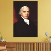 President James Madison Portret van John Vanderlyn Canvas Afdruk (Insitu (Woonkamer))