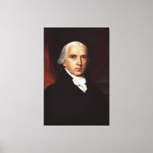 President James Madison Portret van John Vanderlyn Canvas Afdruk