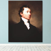 President JAMES MONROE Portret van Samuel Morse Canvas Afdruk (Insitu (Houten vloer))