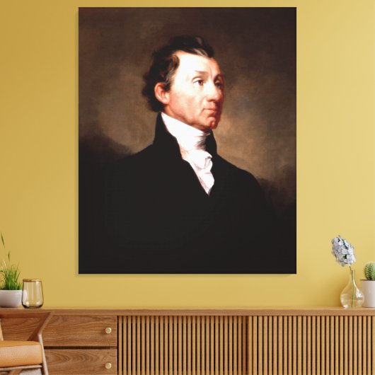 President JAMES MONROE Portret van Samuel Morse Canvas Afdruk (Insitu (Woonkamer))