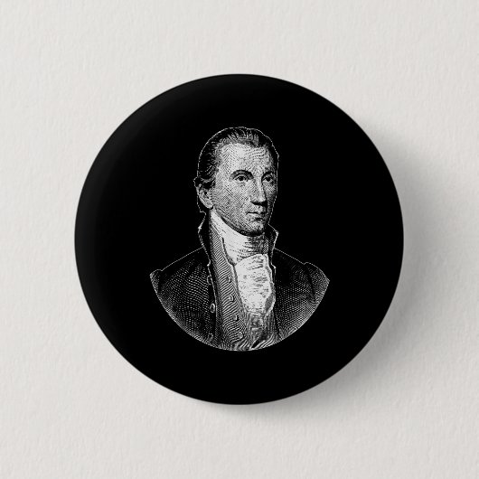 President James Monroe Ronde Button 5,7 Cm (Voorkant)
