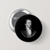 President James Monroe Ronde Button 5,7 Cm (Voorkant /achterkant)