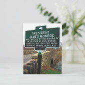 President James Monroe Stone Bridge Briefkaart (Staand voorkant)