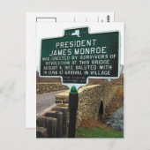 President James Monroe Stone Bridge Briefkaart (Voorkant / Achterkant)